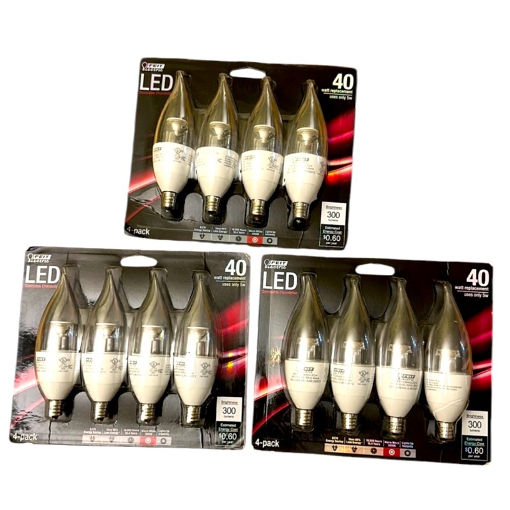 FEIT ELECTRIC ⭐️  LED Dimmavle chandelier bulbs 40 w